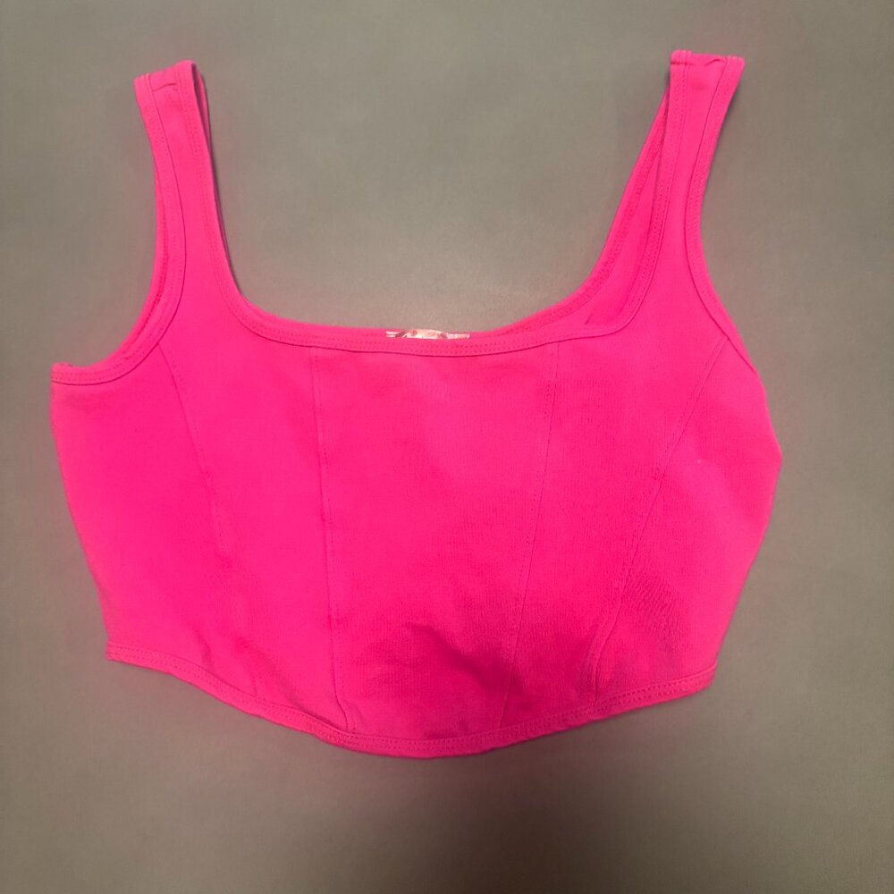Altar'd State hot pink cropped bralette